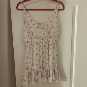 White floral romper